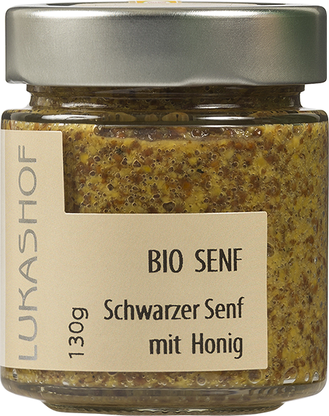 Lukashof Schwarzer Senf mit Honig