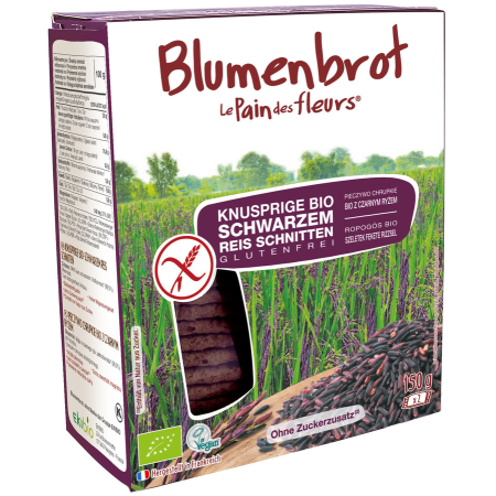 Blumenbrot Schwarzer Reis