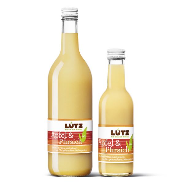 Bio Lutz Apfel-Pfirsich Saft