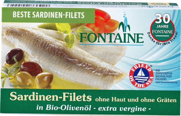 Sardinen Filets ohne Haut