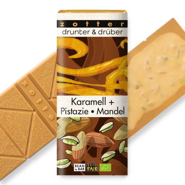 Drunter + drüber - Karamell + Pistazie Mandel