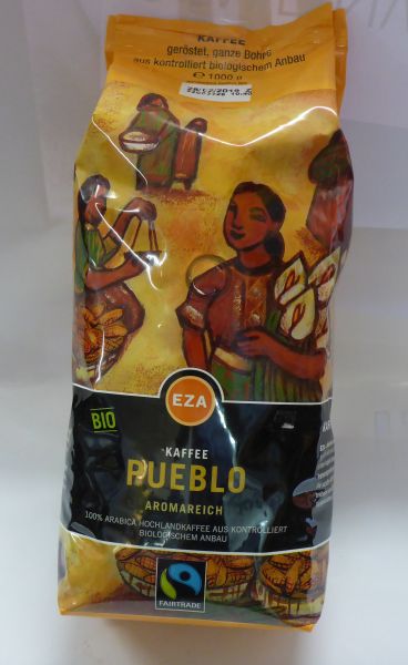 Kaffee Pueblo aromareich ganze Bohne