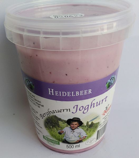 Bergbauern Joghurt Heidelbeere