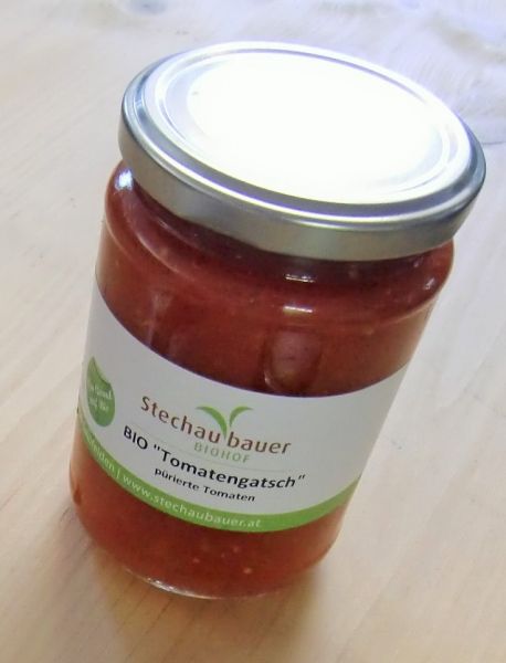 Tomatengatsch (pürierte Tomaten)