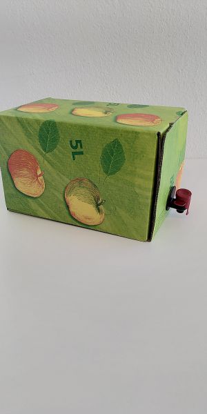Apfelsaft mit Karton