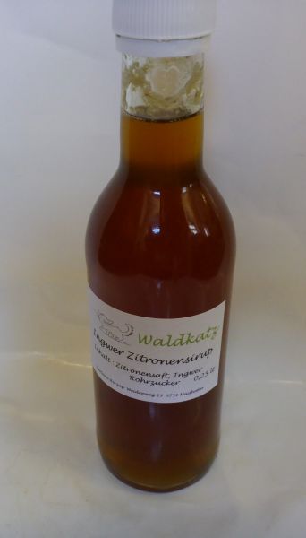 Ingwer-Zitronensirup