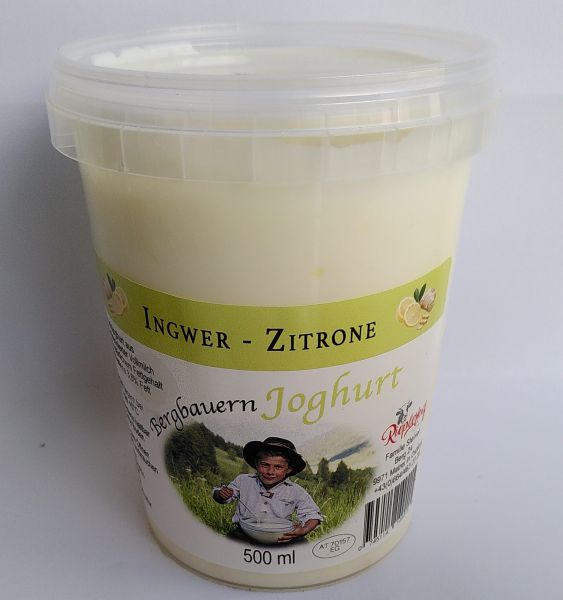 Bergbauern Joghurt Ingwer - Zitrone