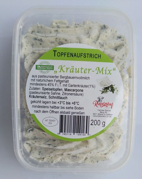 Topfenaufstrich "Kräuter-Mix"