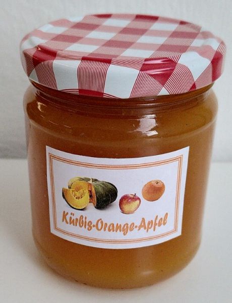 Kürbis-Orange-Apfel