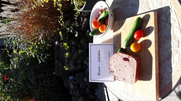 Hirsch Leberkäse als Laib