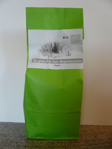Grüne Albleis Beglinsennudeln; Fusilli