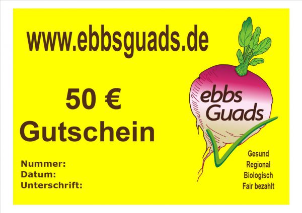 Gutschein 50 €