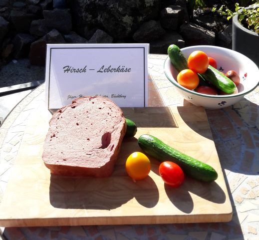 Hirsch Leberkäse in Scheiben ca. 200g