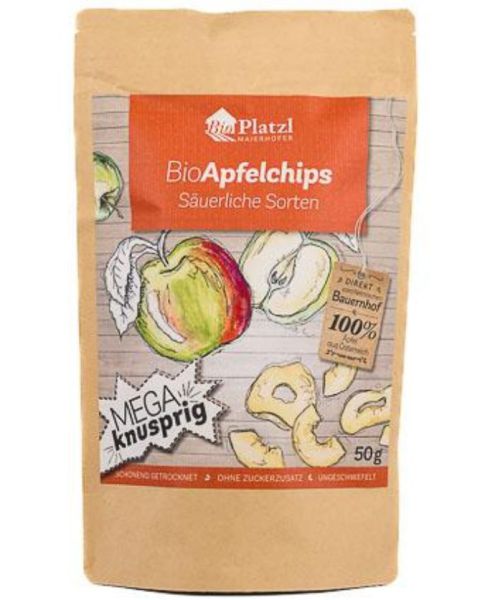 Bio Apfelchips - säuerliche Sorten