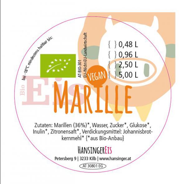 Marillen Eis (vegan)