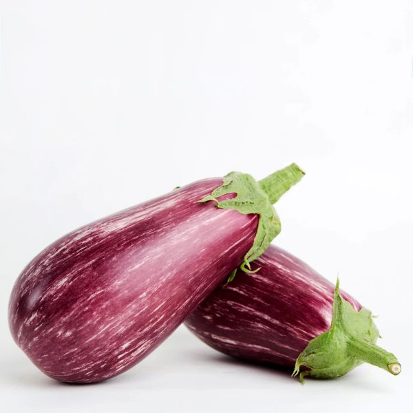Melanzani gestreift (6,99/kg) - die ersten aus Wien!