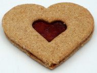 Bio Dinkel Linzerherz, vegan - 80 g