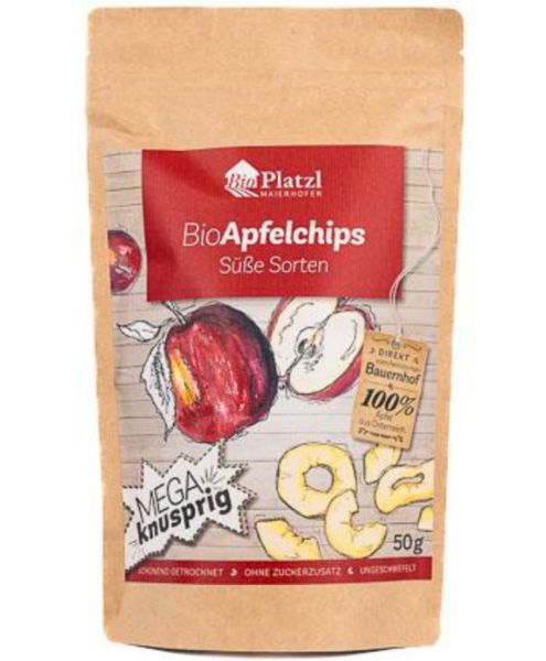Bio Apfelchips - süßliche Sorten
