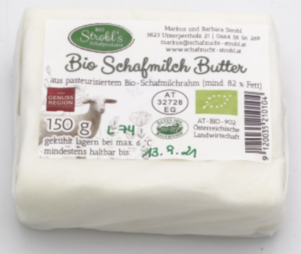Bio-Schafmilch Butter