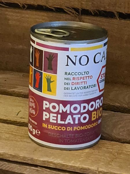 NOCAP Bio Tomaten geschält in Dose - 400g, 1 Karton ( 12 Stk.) - Vorbestellung für Mai