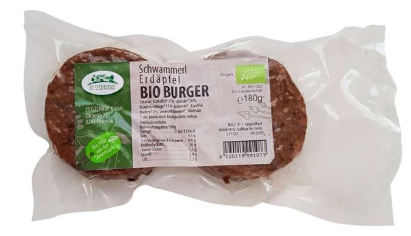 Bio Erdäpfel-Schwammerl-Burger