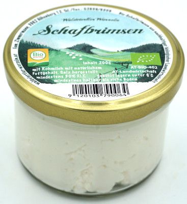 Bio Schafrohmilch Brimsen im Glas