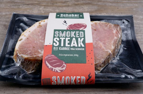 Bio Smoked Steak Schwein (37,65€/kg), ca.300g