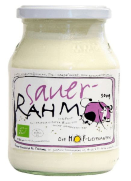 Bio-Sauerrahm 15% - im Glas | Die Hoflieferanten