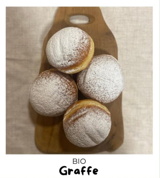 Bio Graffe mit Marille gefüllt