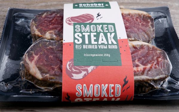 Bio Smoked Steak Rind (79,18€/kg), ca.300g
