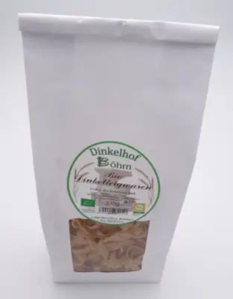 Dinkel Bandnudeln hell (ohne Ei)