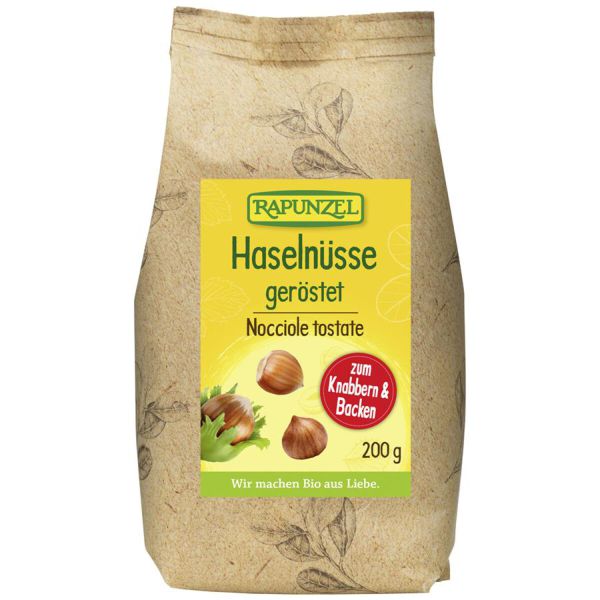 Bio Haselnüsse geröstet (200g oder 8 x 200g Vorteilsdeal)