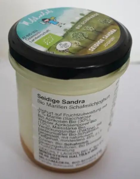 Bio-Schafjoghurt „Seidige Sandra“ mit Marille