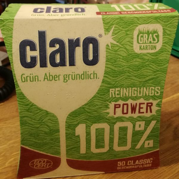 claro 100% Spülmaschinen Tabs, 50 Stk.