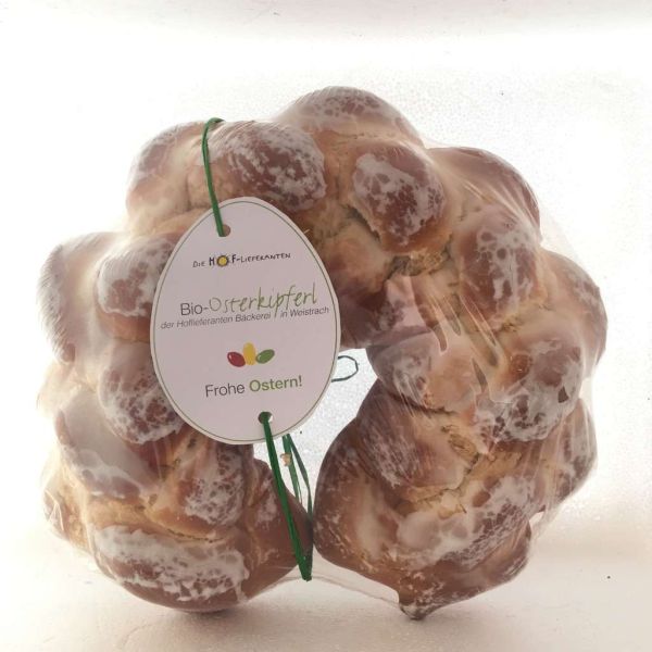 Osterkipferl Bio mit Zuckerglasur