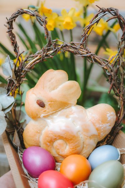 Osterhase aus Milchbrot Bio