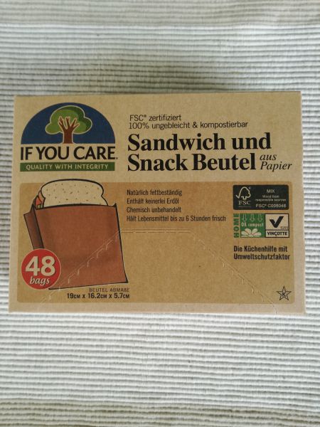 Sandwich- und Snackbeutel aus Papier