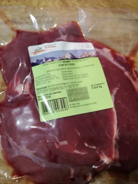 Hüferlsteak vom Rind Bio 1 Stück