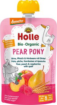 Pear Pony - Birne, Pfirsich & Himbeere mit Dinkel, ab dem 8. Monat