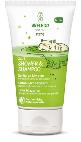 Kids 2in1 Shower & Shampoo Spritzige Limette