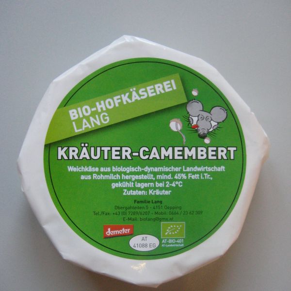 Camembert mit Kräuter, demeter