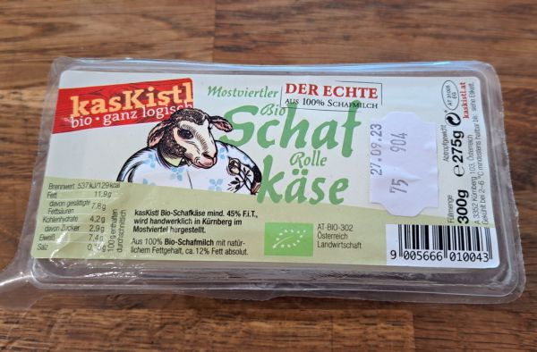 Schafkäse Bio 1er Rolle