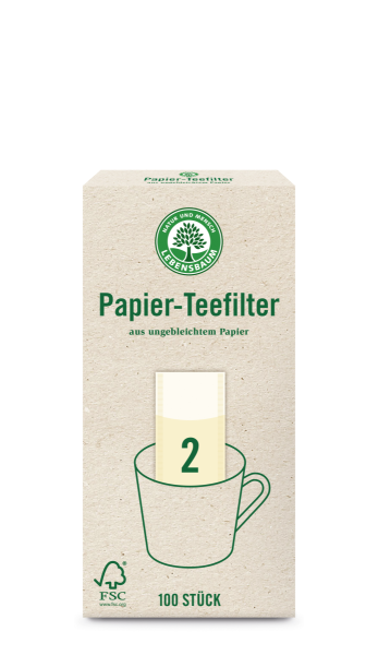 Papier-Teefilter, Größe 2