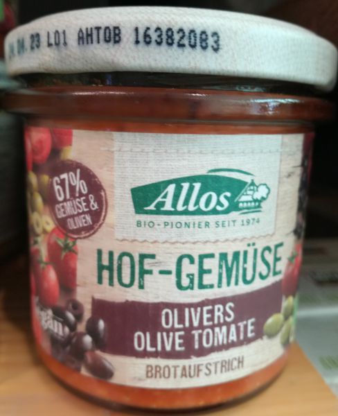 Olivers Olive Tomate Brotaufstrich