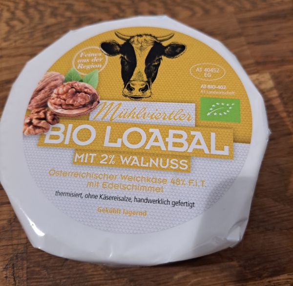 Bio Loabal - Camembert mit Walnuss