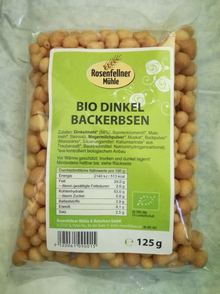 Dinkel Backerbsen