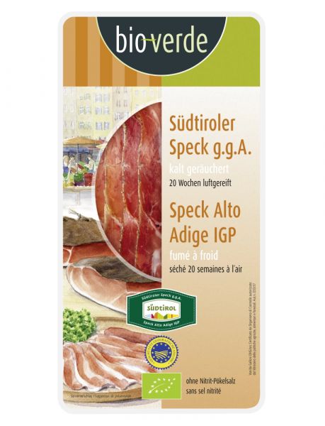 Original Südtiroler Speck aufgeschnitten, Bio