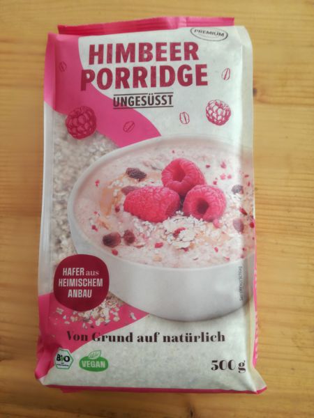 Himbeer Porridge ungesüßt