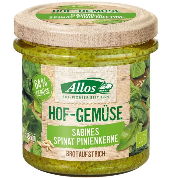 Hof Gemüse Sabines Spinat Pinienkerne