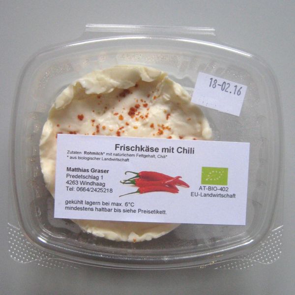 Frischkäse mit Chilli